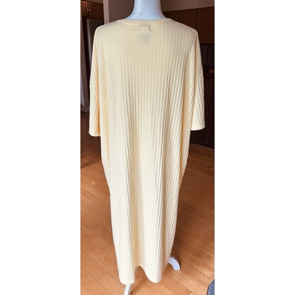 Roamans Butter Yellow T-Shirt Dress Plus Size 0 - Picture 3 of 8